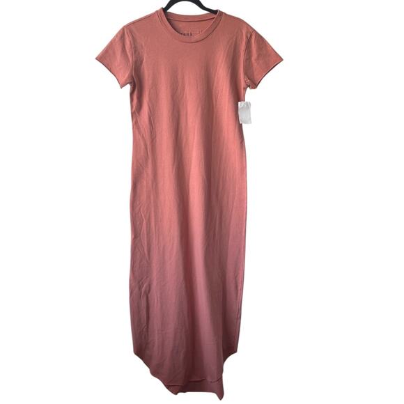 Frank & Eileen Harper Perfect Tee Maxi Dress In Squash Size XS - Picture 2 of 10